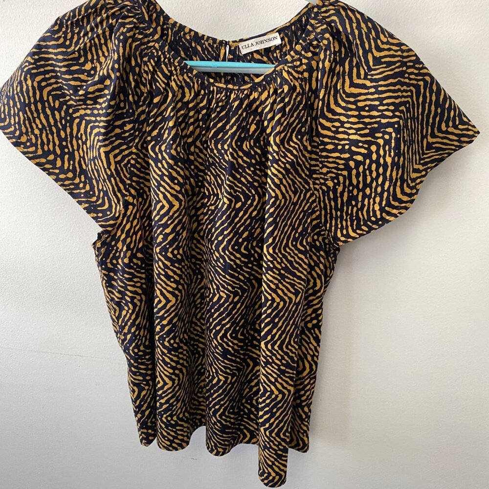 Ulla Johnson Black and Gold Blouse - Picture 4 of 6